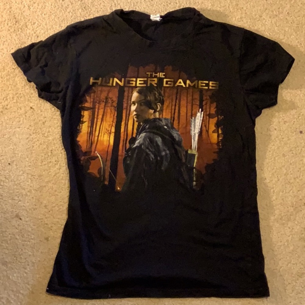 Tulex Hunger Games, Black T-Shirt, Large